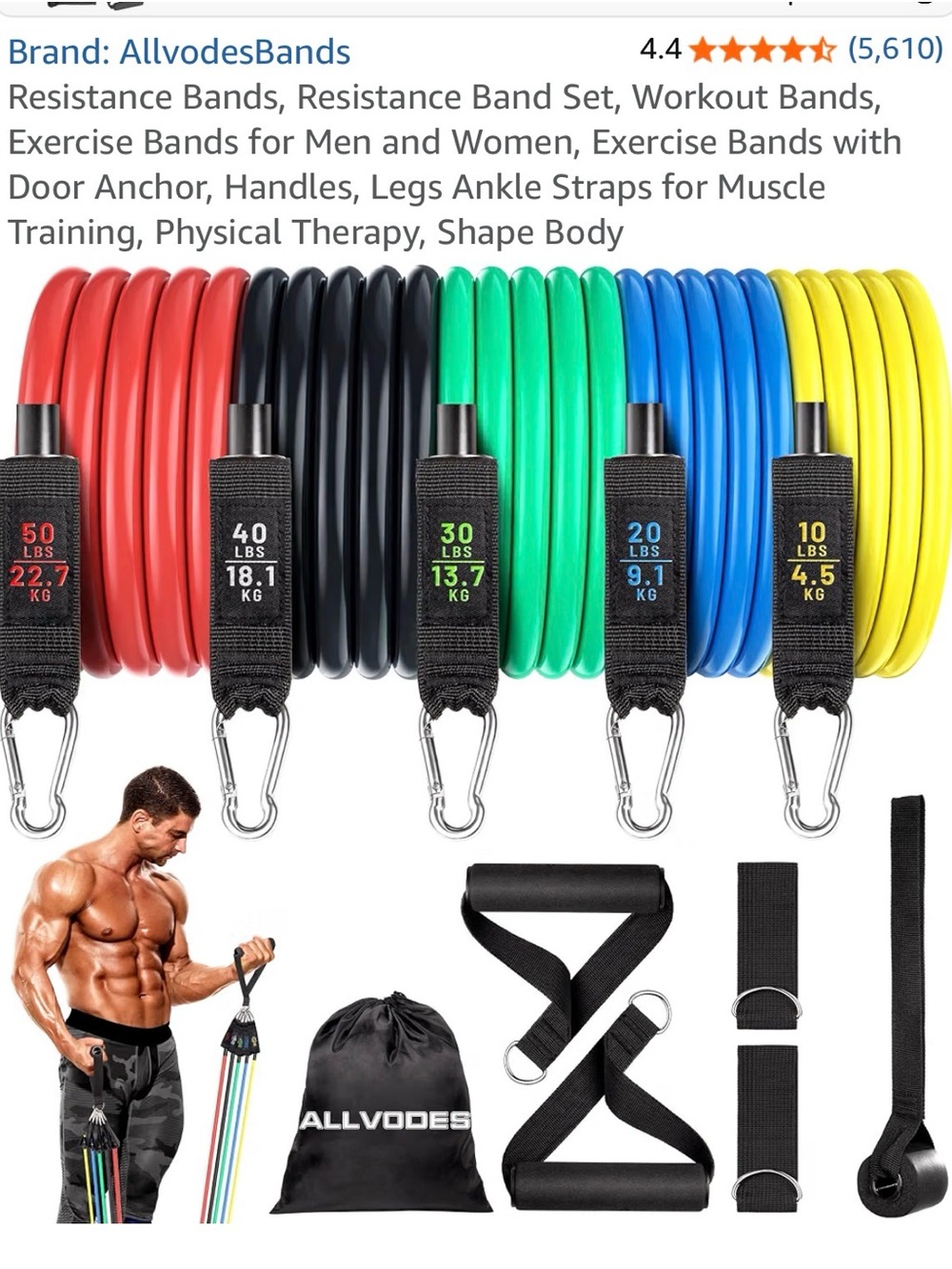 Allvodes Bands - Resistance bands